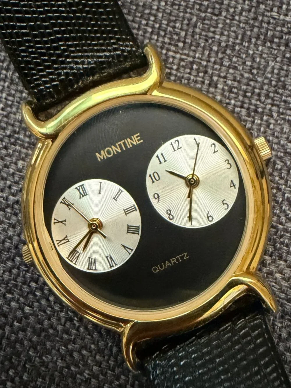 Vintage Dual-Time Quartz Watch (Untested)